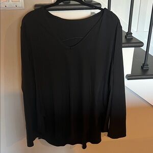 Lululemon Elegant Black V-Neck Women's Top